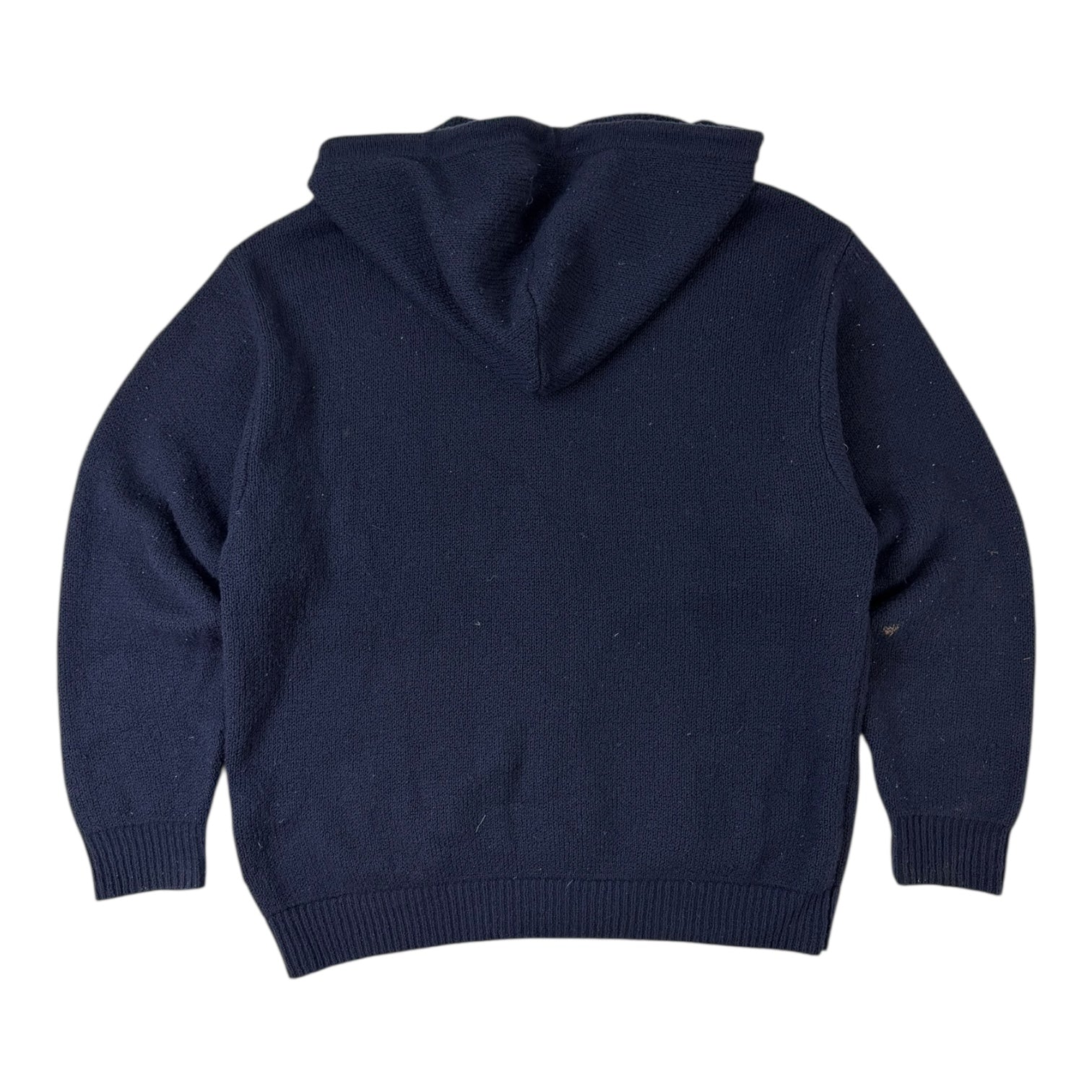 Stussy Zip Up Hooded Zip Sweater Navy