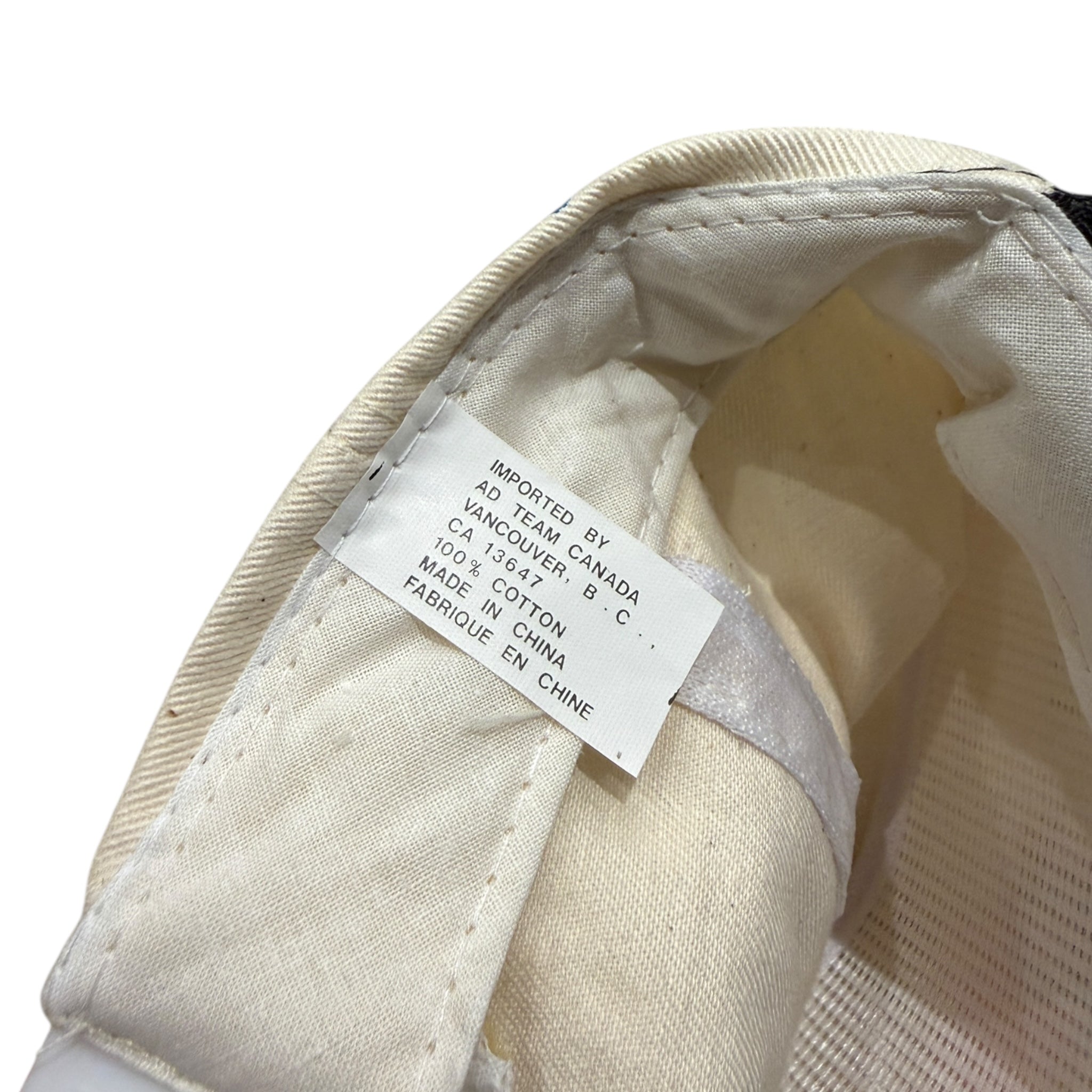 Vintage 1994 Signed Luis Passaglia BC Lions Snapback Hat White