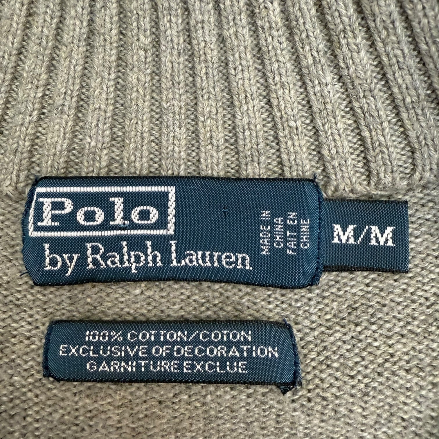 Polo Ralph Lauren Quarter Zip Sweater Grey