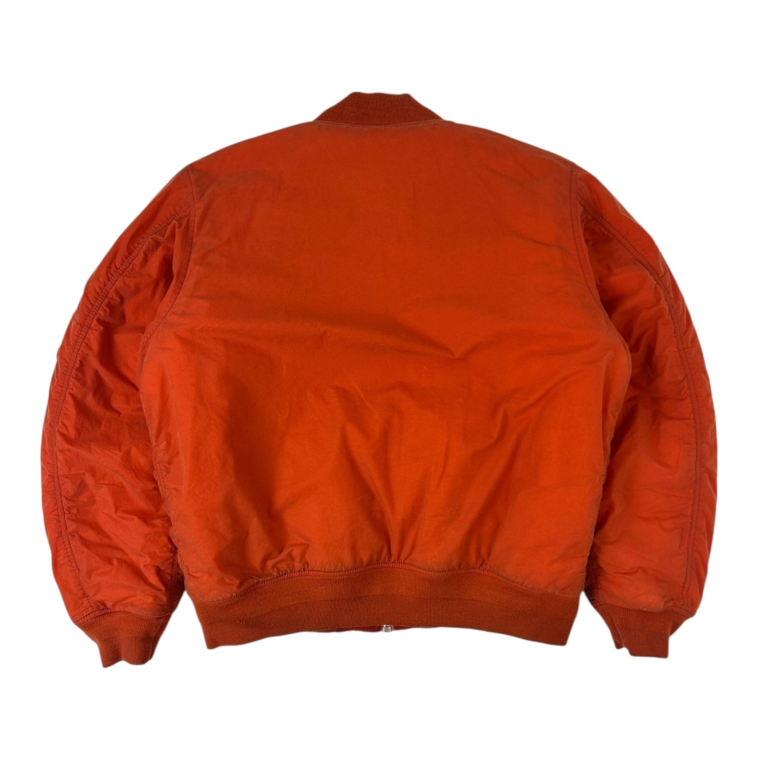 Stussy Waxed Quilted Bomber Jacket Orange