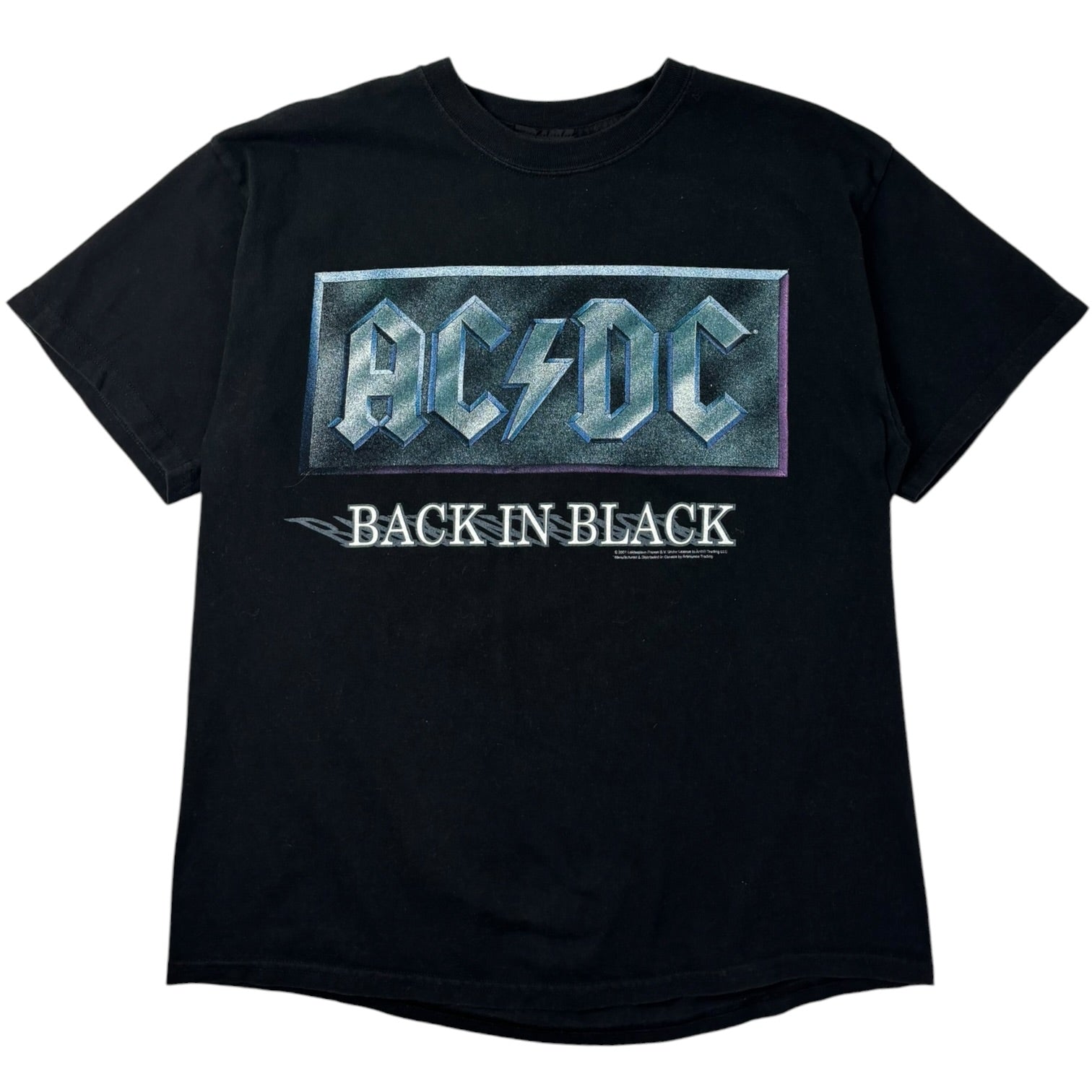2001 AC/DC Back in Black Album Promo T-Shirt Black