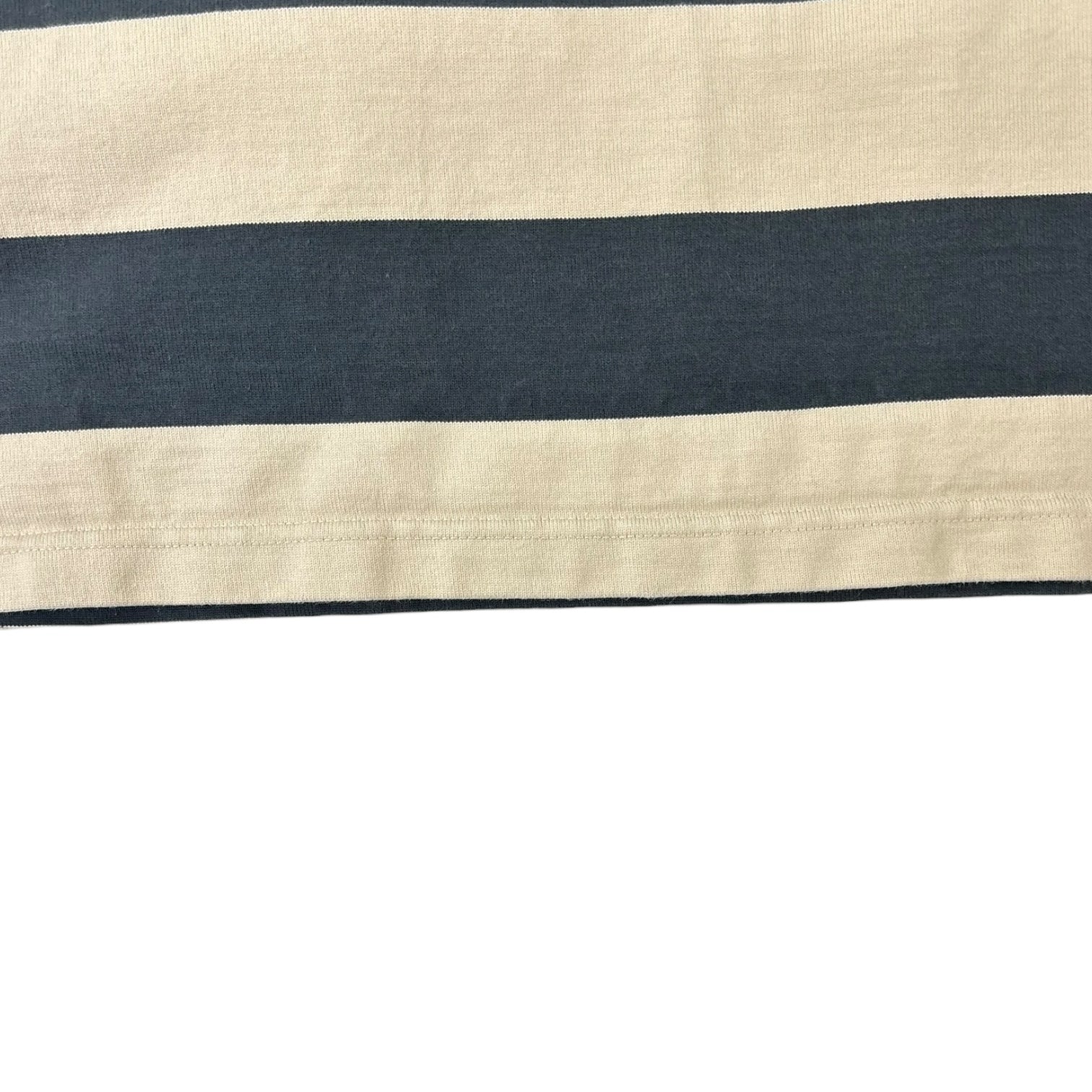 Burberry Blue Label Striped Sailor Long Sleeve Shirt Beige/Black