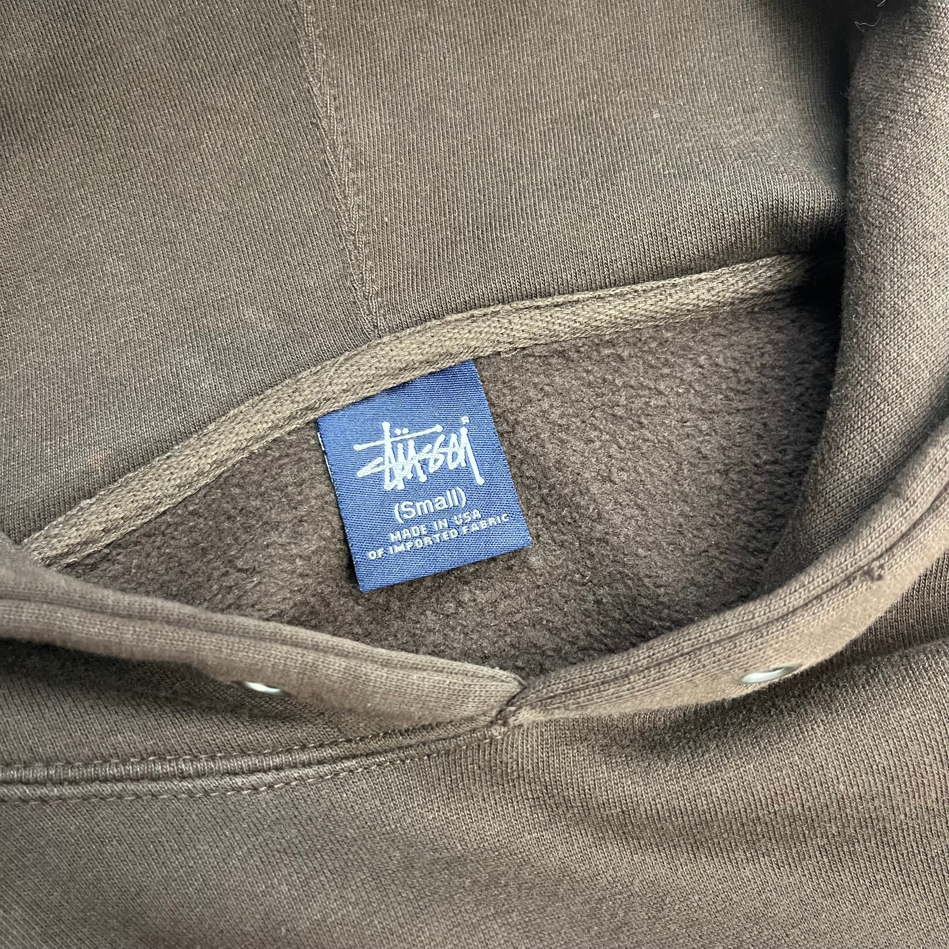 Vintage Stussy Tribe Hoodie Brown