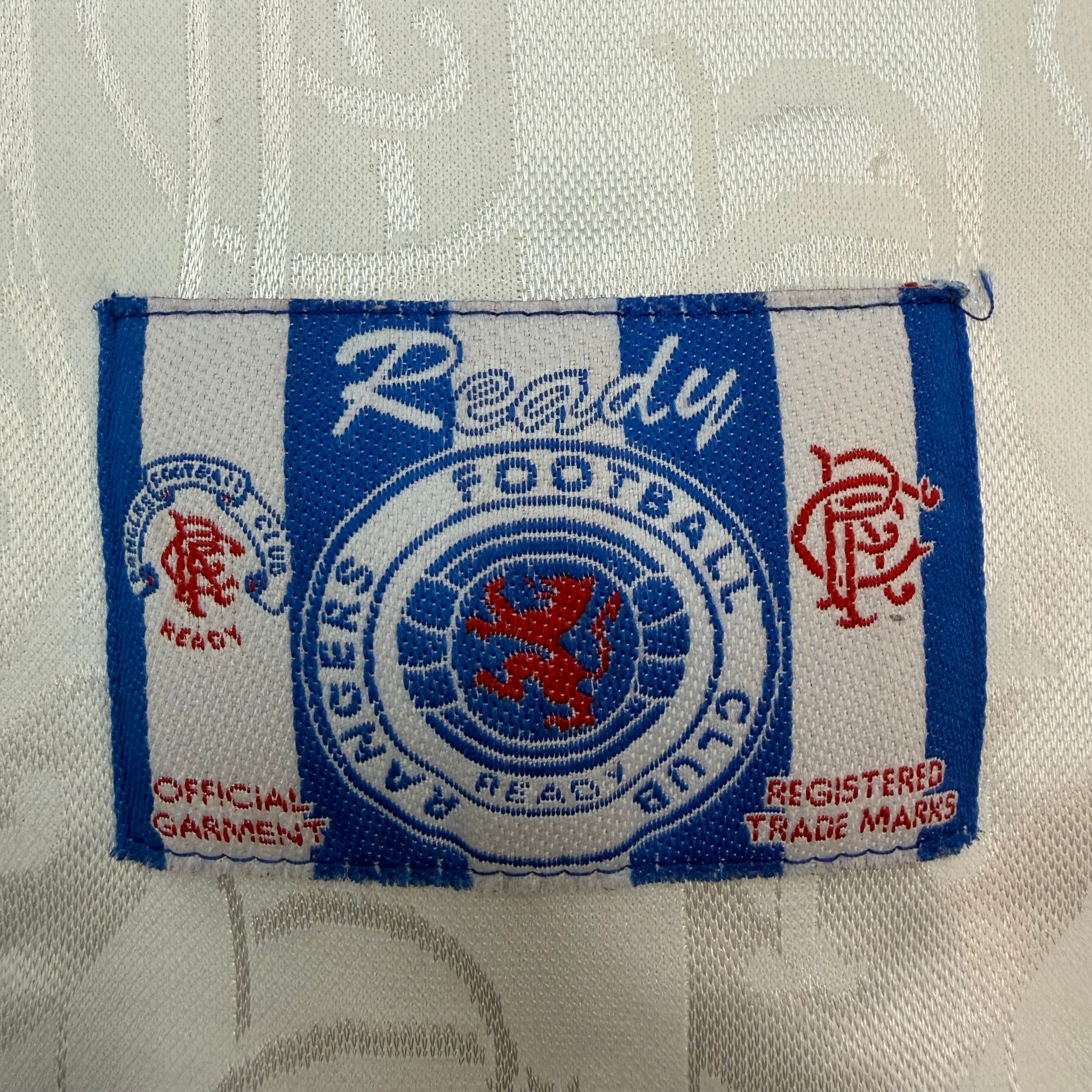 Vintage Adidas 1996-97 Rangers Away Jersey White