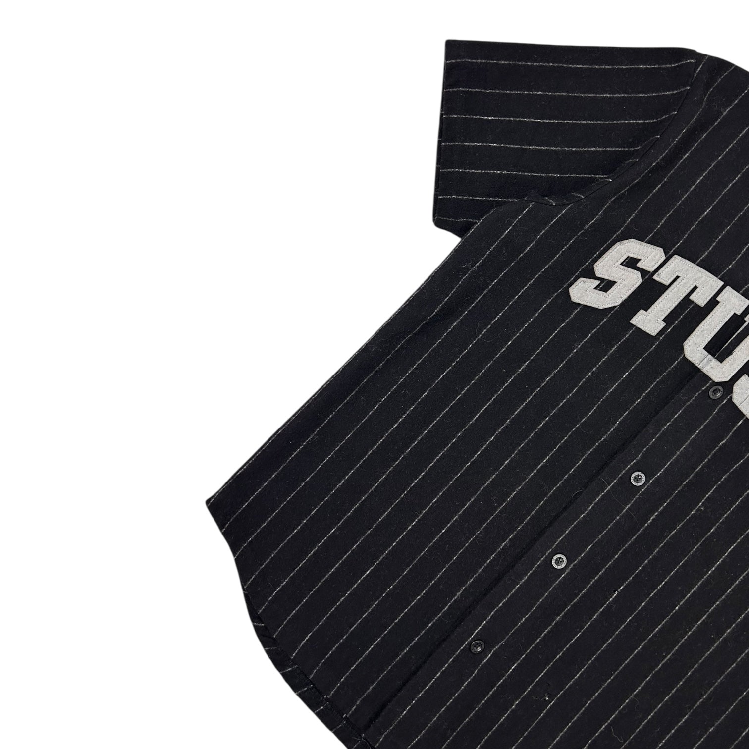 Stussy Wool Baseball Jersey Black