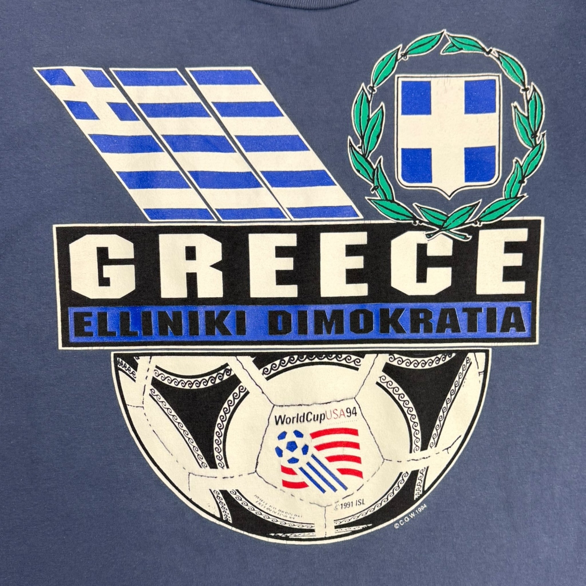 1994 Greece World Cup Elliniki Dimokratia T-Shirt