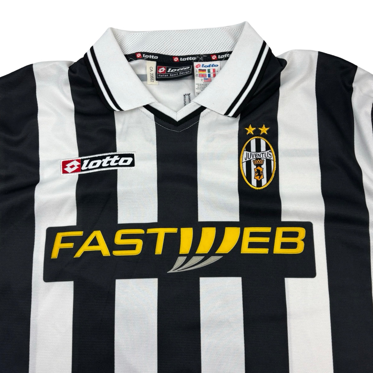 ‘01 Lotto Juventus Salas Home Jersey Black/White