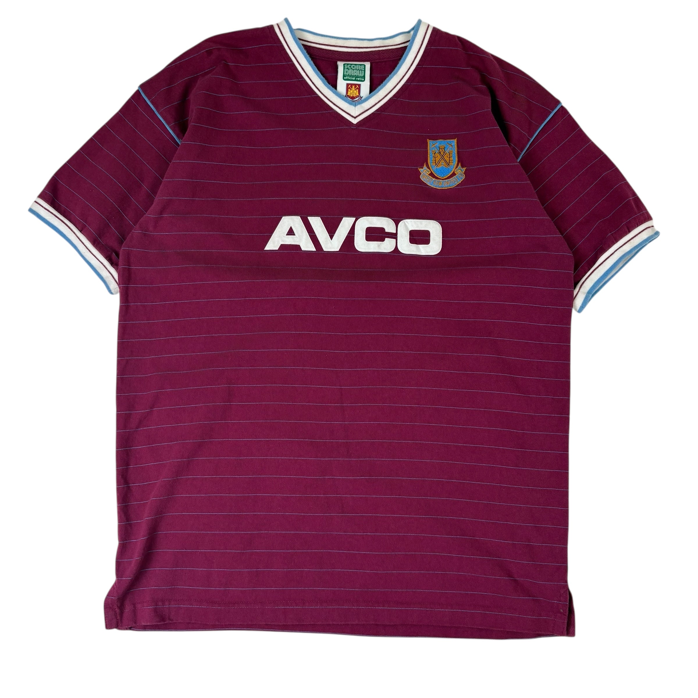 Vintage Real Madrid V-Neck Jersey Maroon