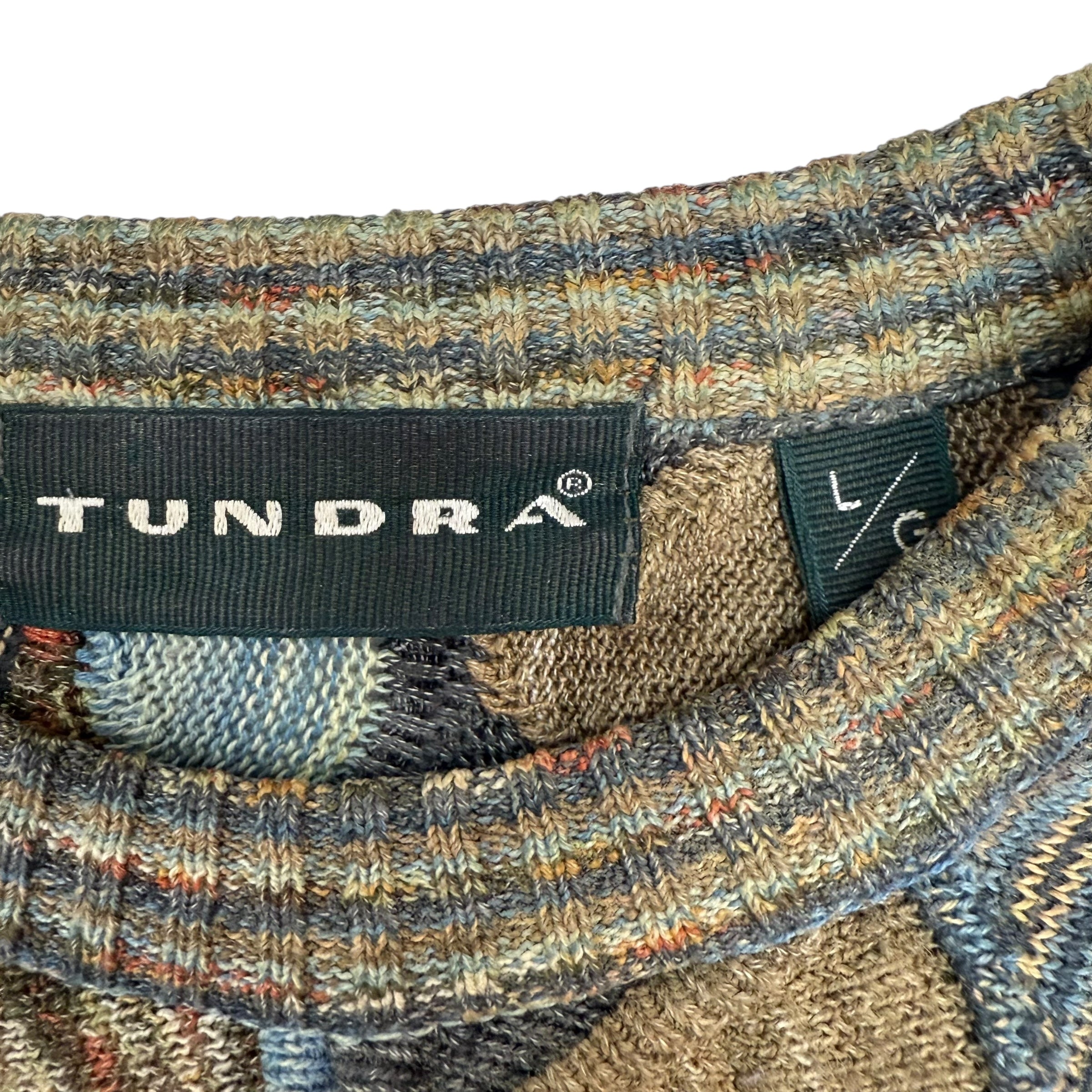 Vintage Tundra Cable Knit Sweater Multicolour