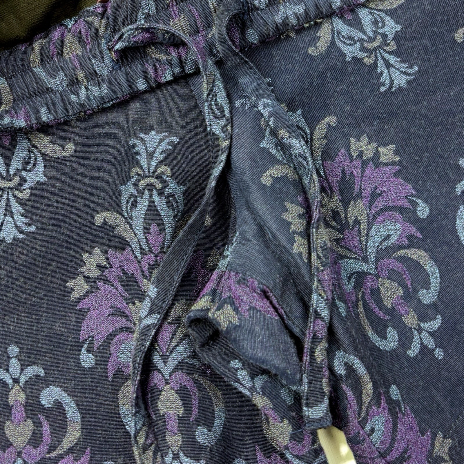 Needles Ornamental Jacquard Shorts Navy