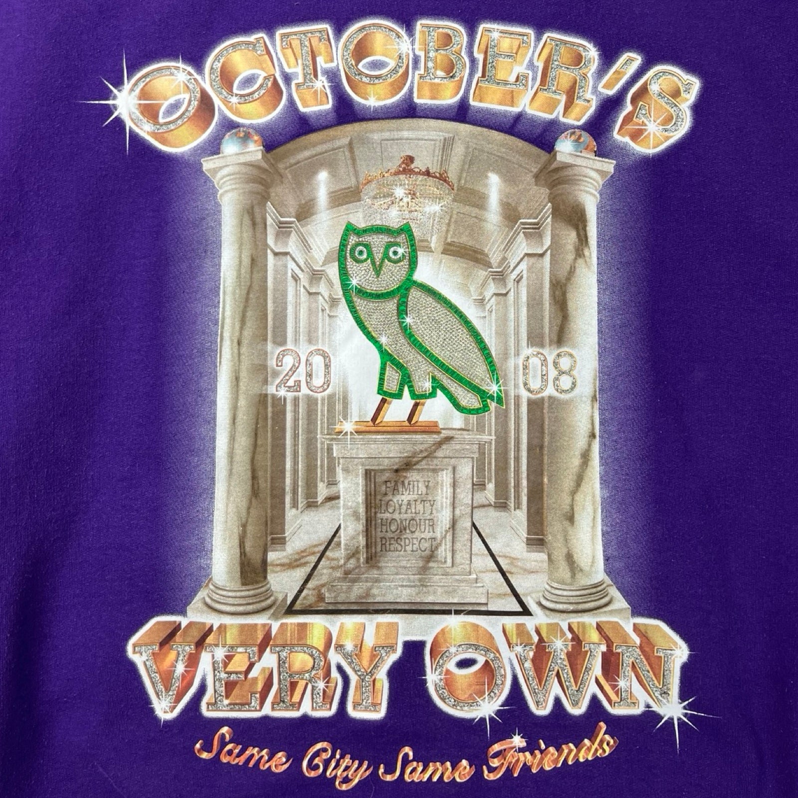 OVO Pen & Pixel Crewneck Sweatshirt Purple