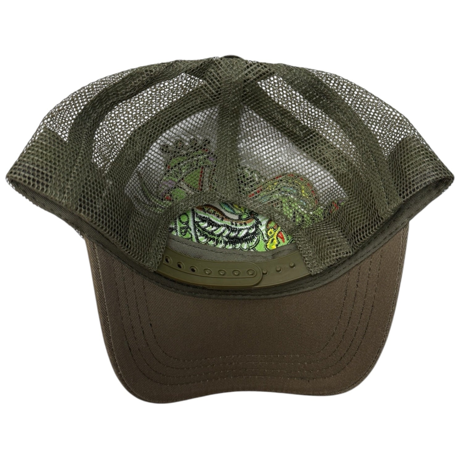 Vintage Ed Hardy Trucker Hat Olive