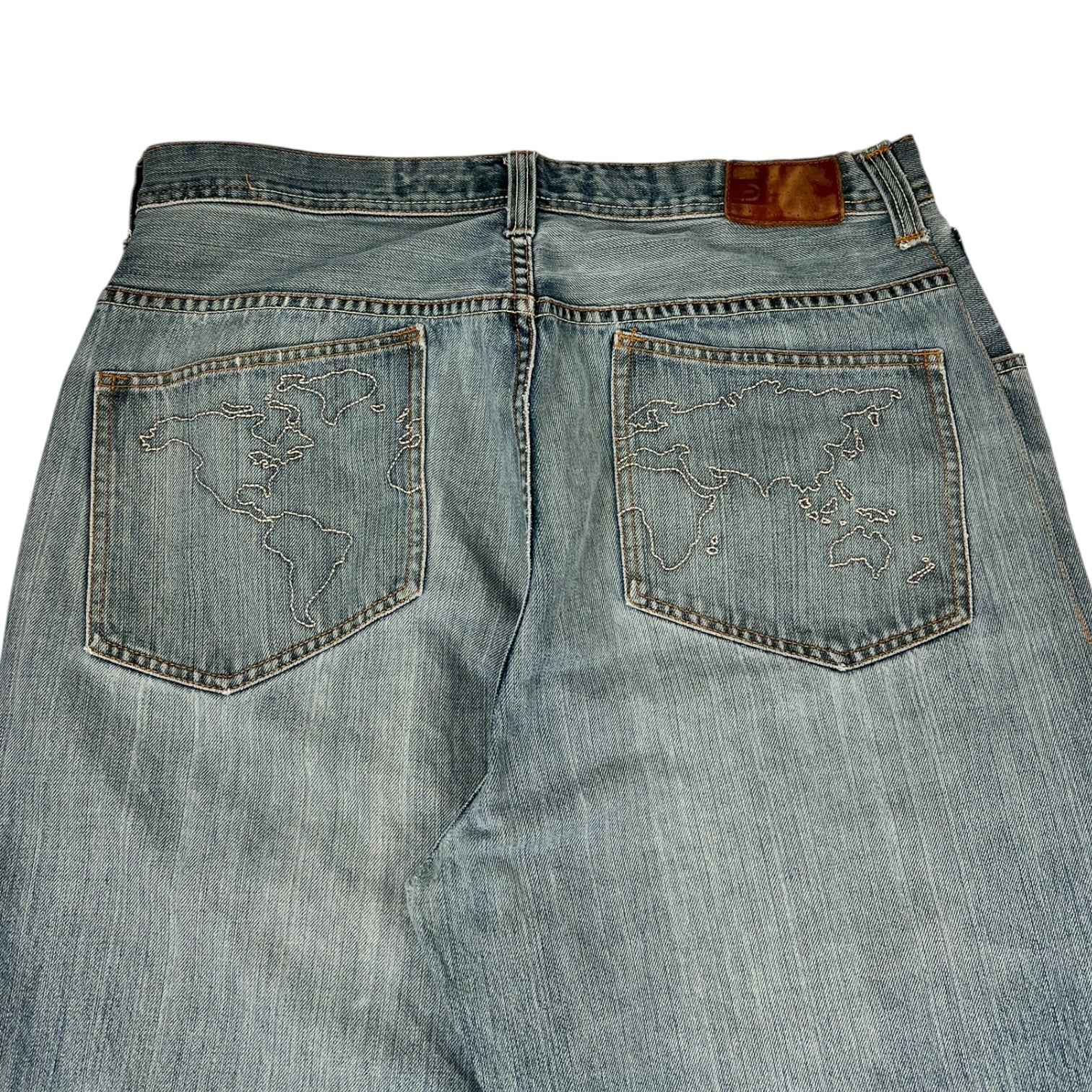 Y2K Ecko Unltd. Embroidered World Map Jeans