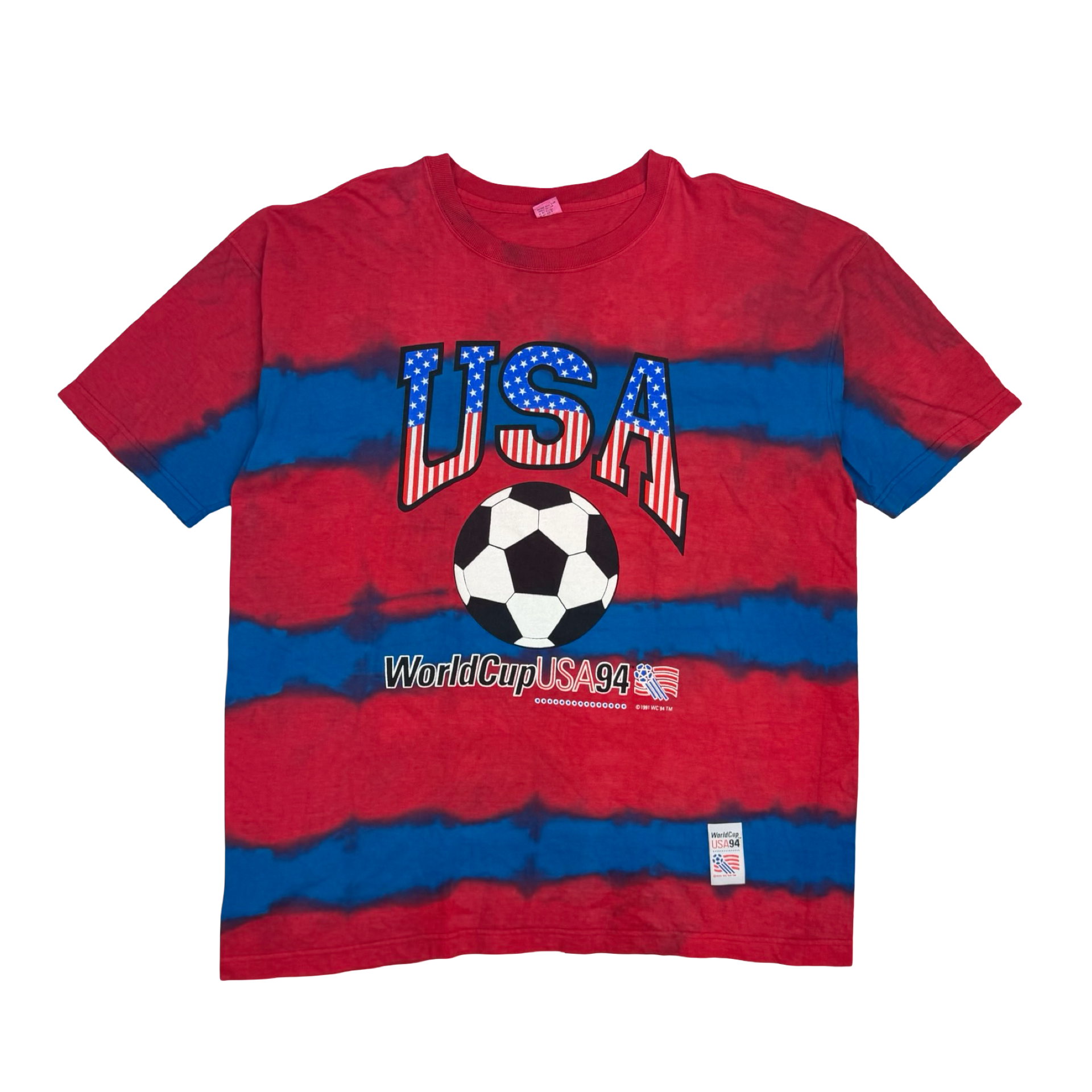 1994 USA World Cup Tie Dye Tee Red/Blue