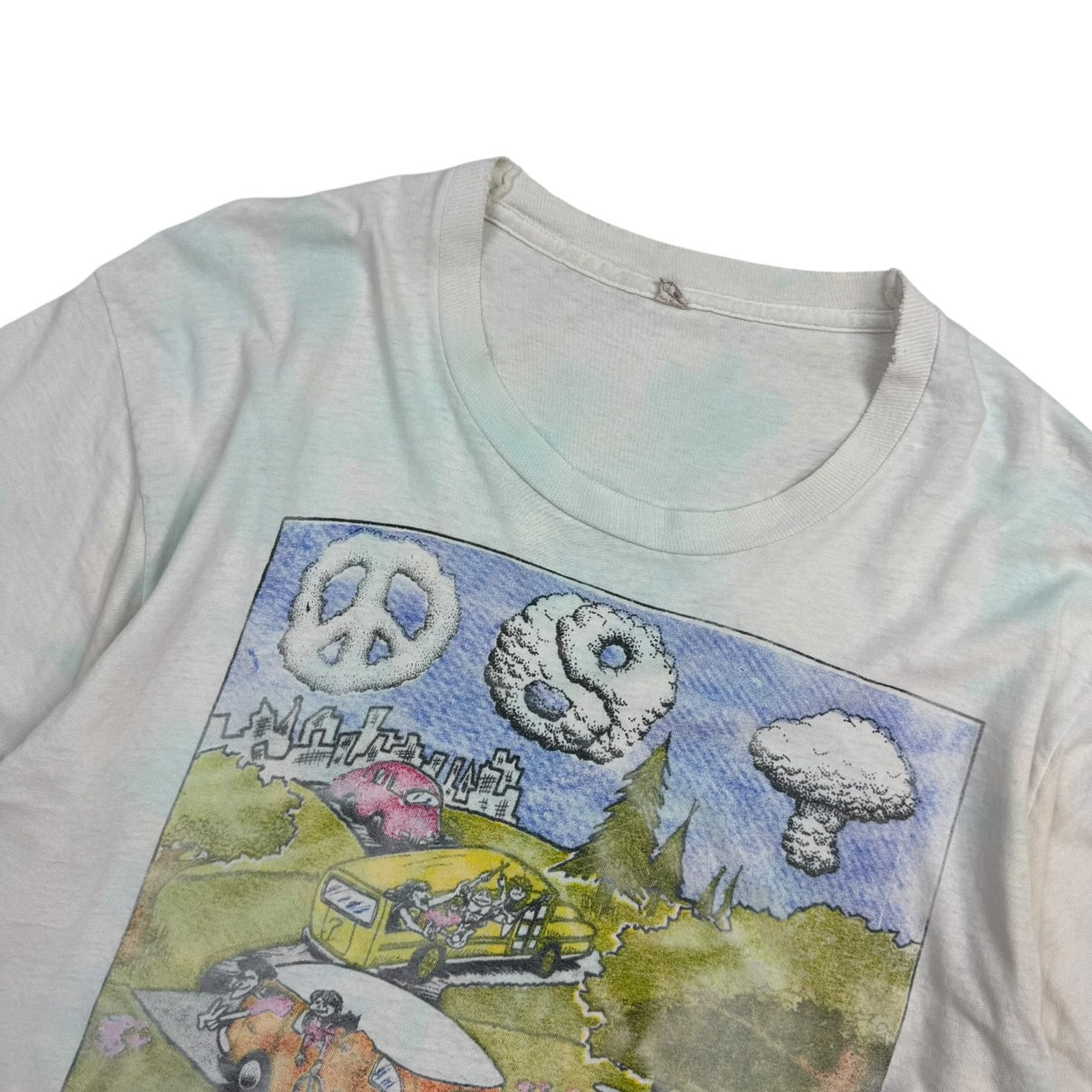 1991 Grateful Dead At Least We’re Enjoying The Ride Tour T-Shirt White