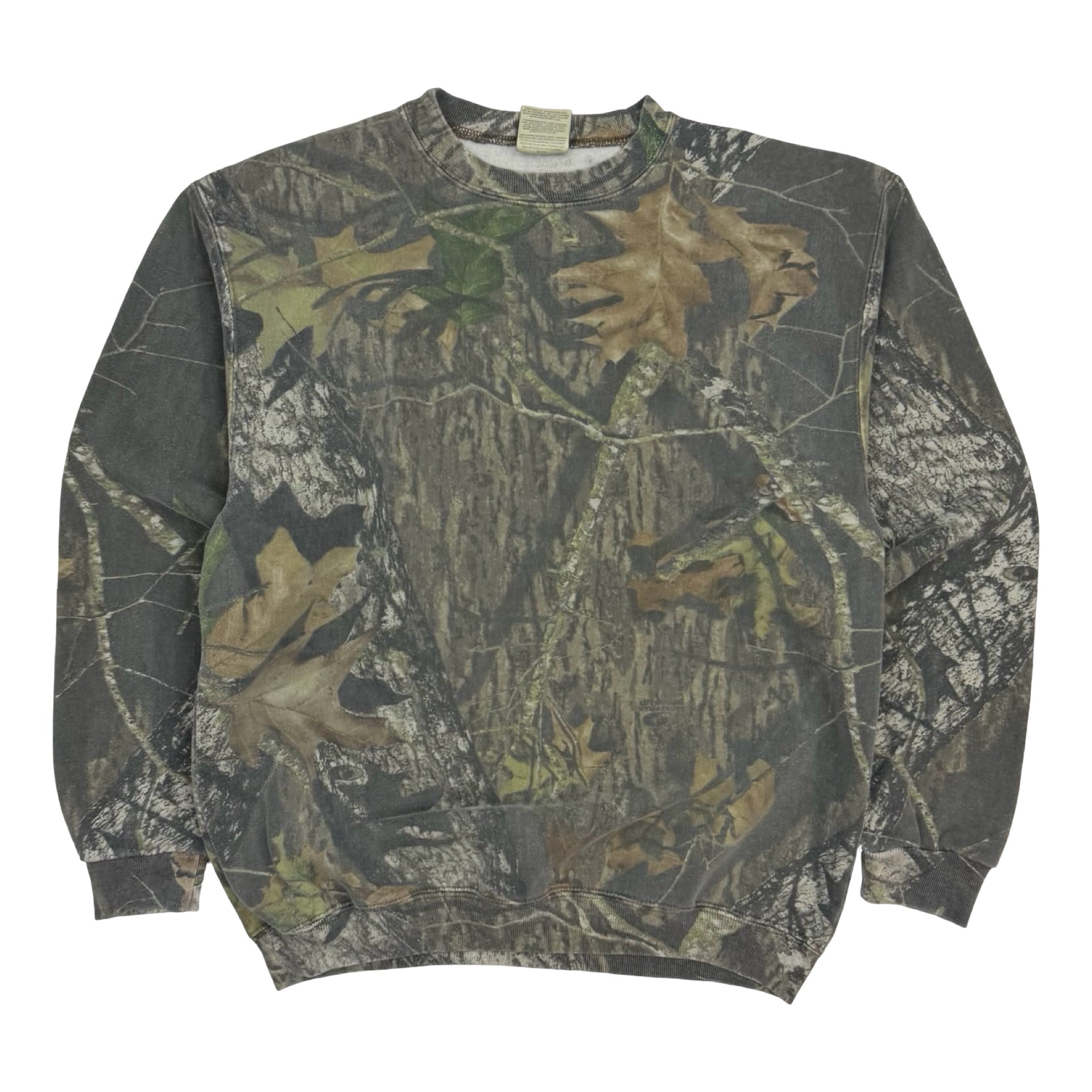 Vintage Mossy Oak Field Staff Crewneck Camo