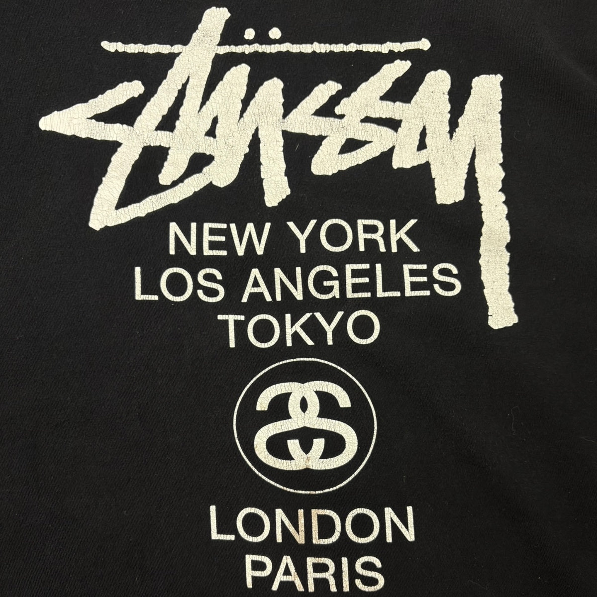 Stussy World Tour L/S Tee Black