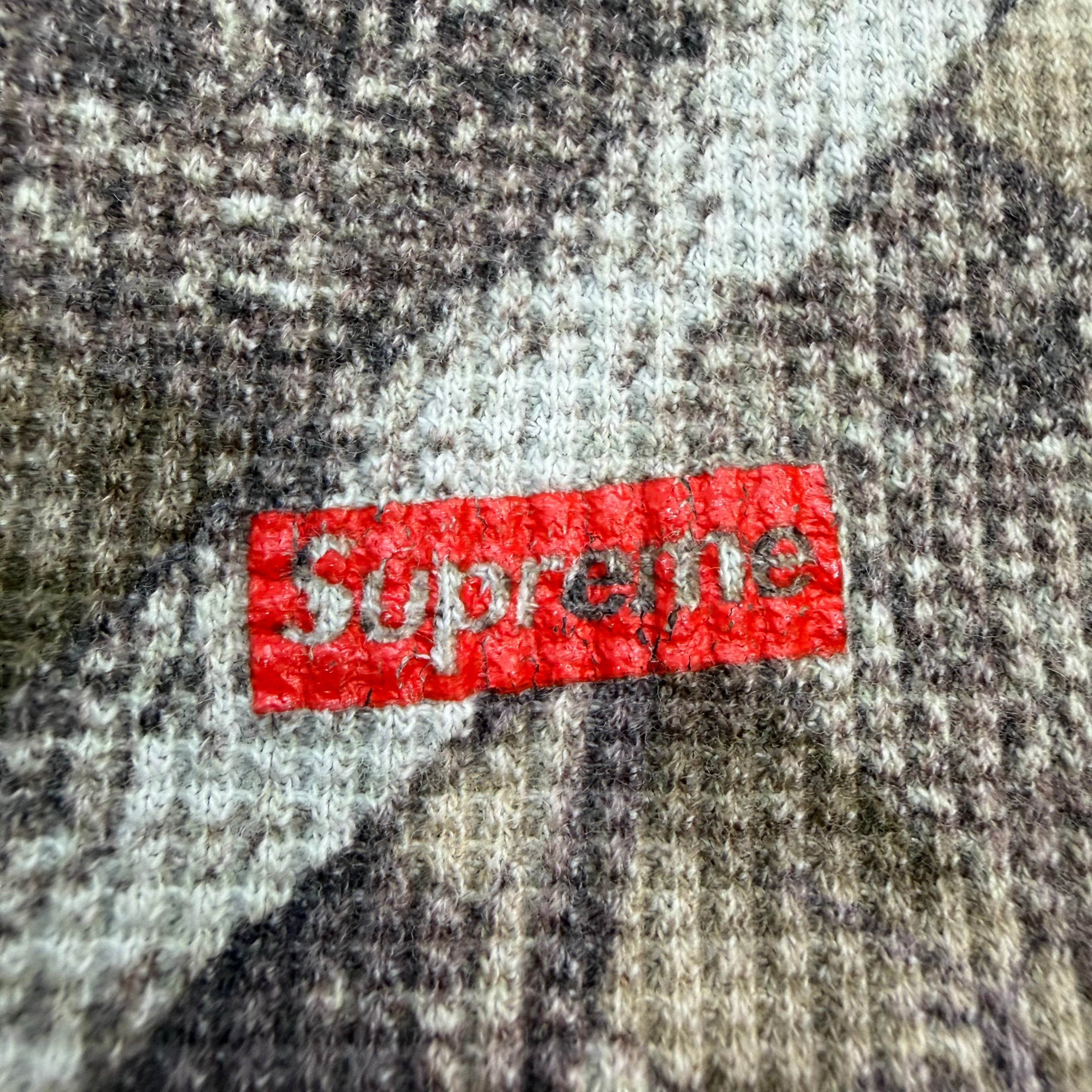 Supreme Hanes Bones Thermal Crew Woodland Camo