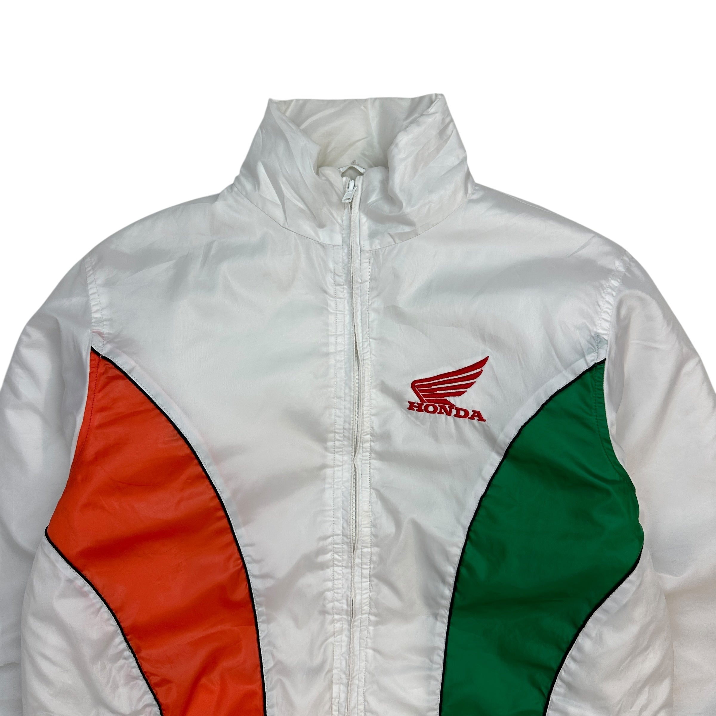 Vintage Honda Racing Insulated Windbreaker White