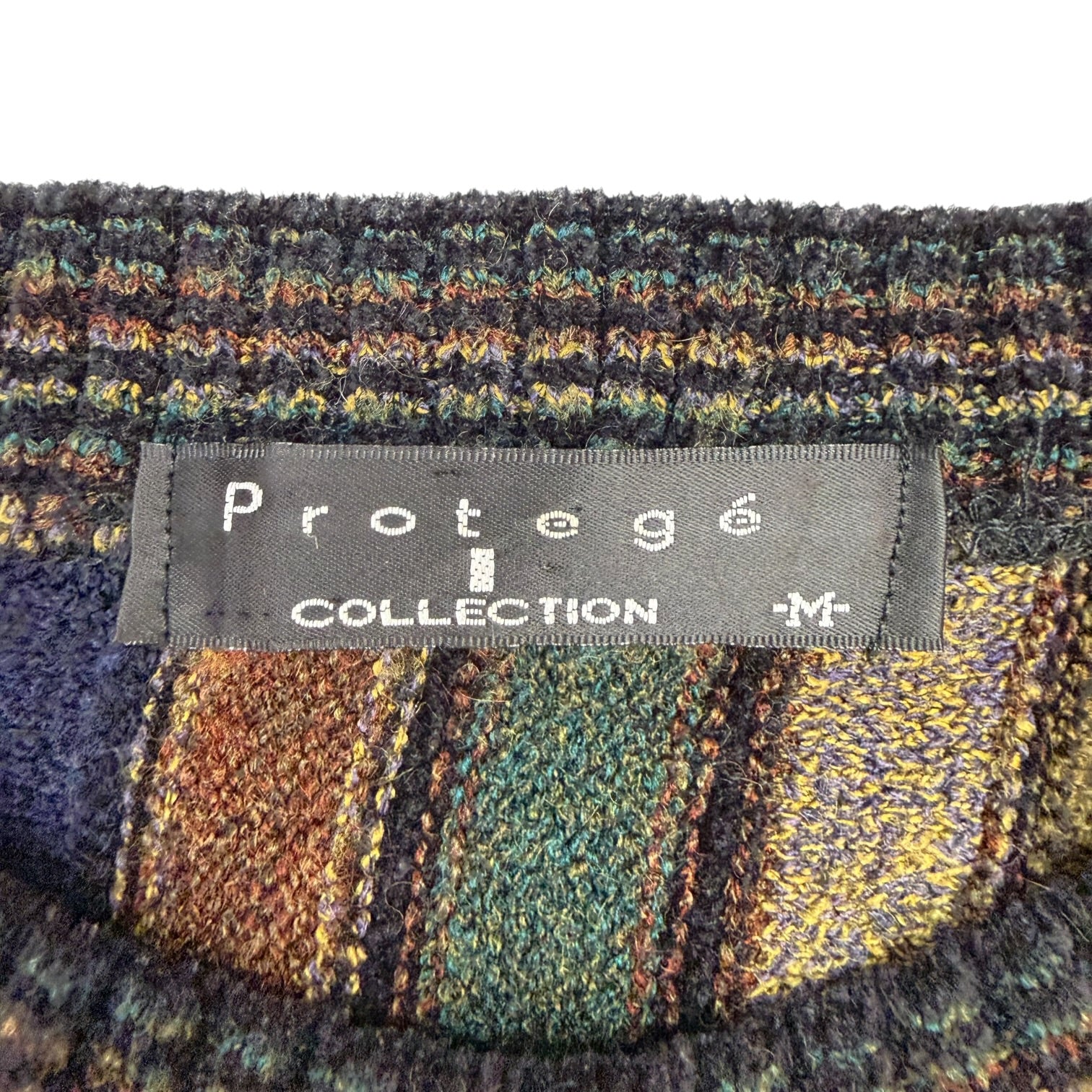 Vintage Protege Abstract Pattern Knit Sweater Multicolour