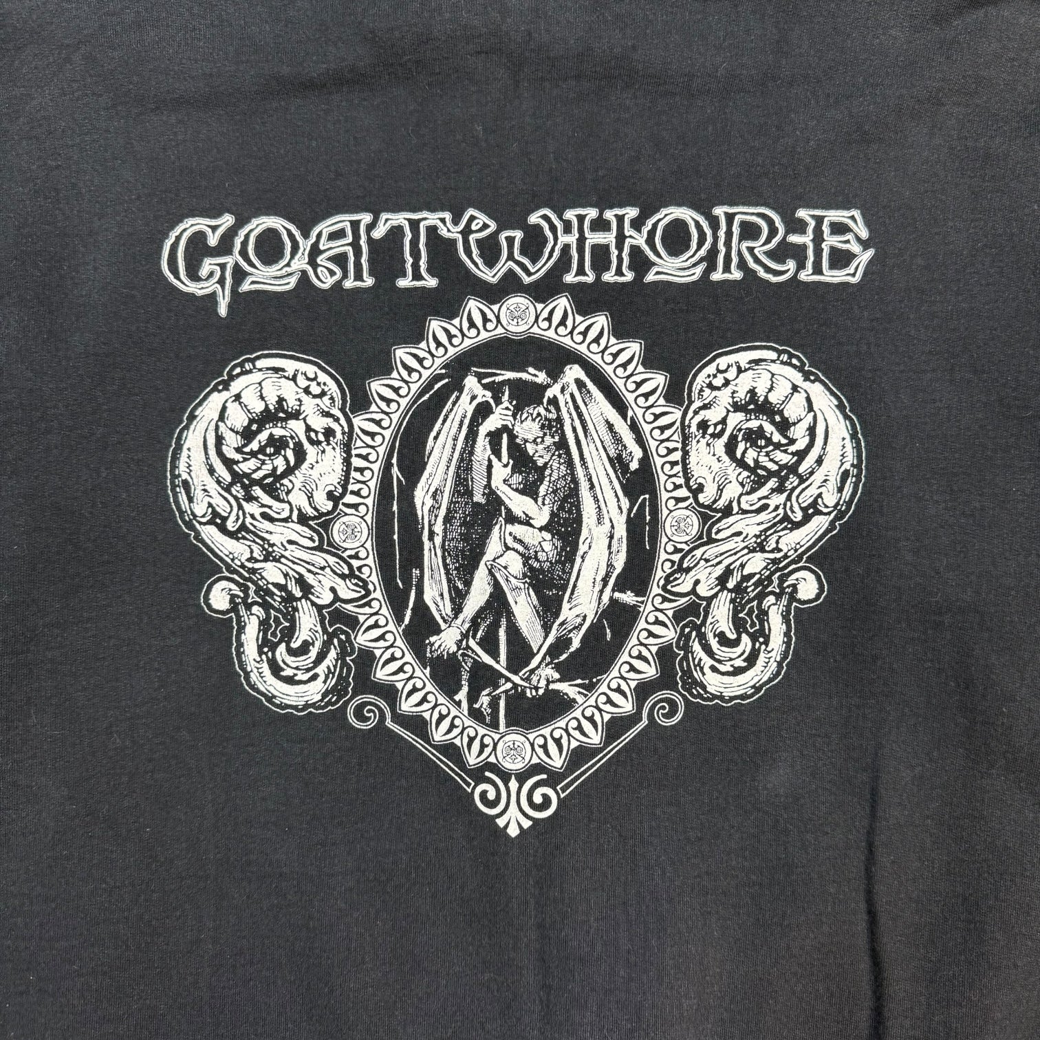 Vintage Goatwhore Band Zip Up Hoodie Black