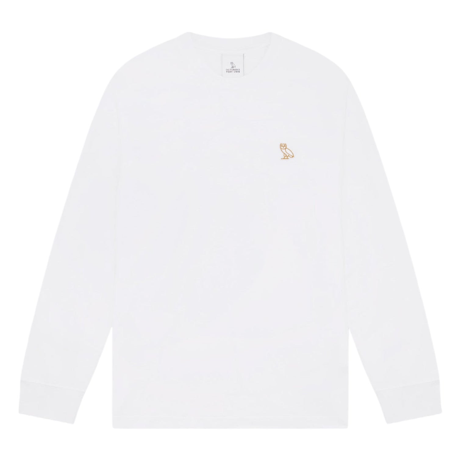 OVO Classic Logo Long Sleeve T-Shirt White