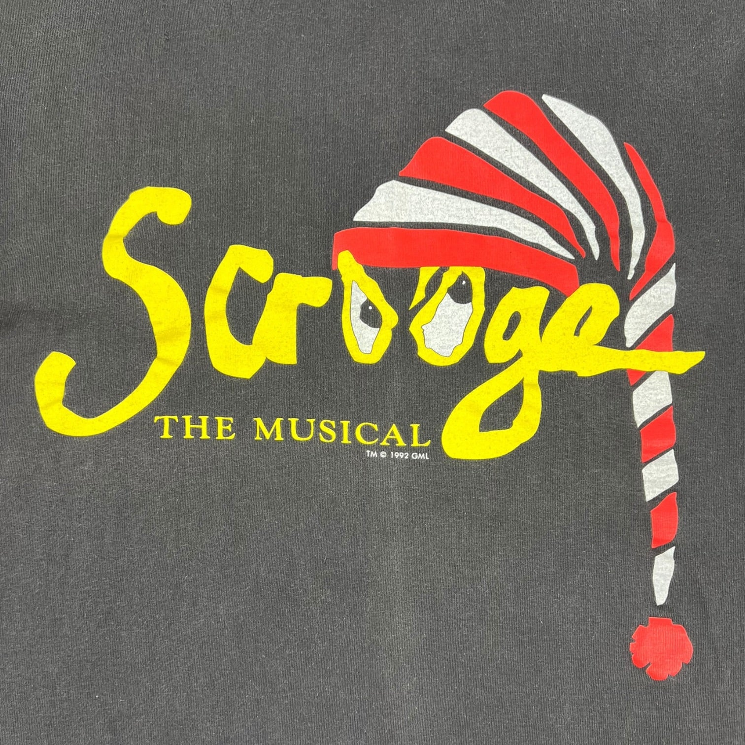Vintage 90’s Scrooge The Musical T-Shirt Black