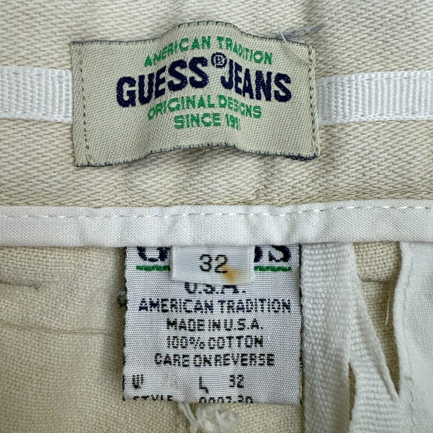 Vintage Guess Jeans Denim Pants White