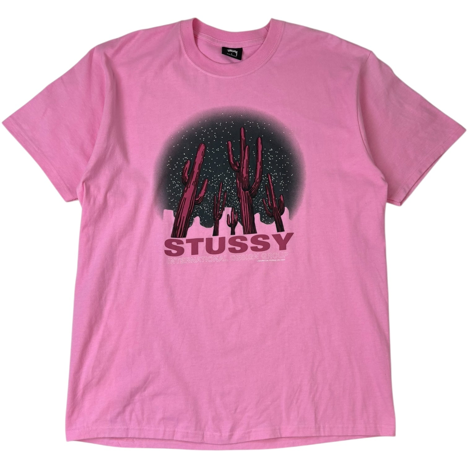Stussy Saguaro Cactus T-Shirt Pink