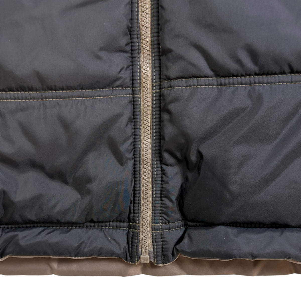 Vintage Nike Reversible Block Letter Parka Taupe/Black