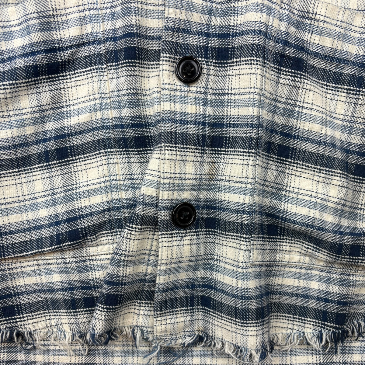 Greg Lauren River Shawl Collar Flannel Blue