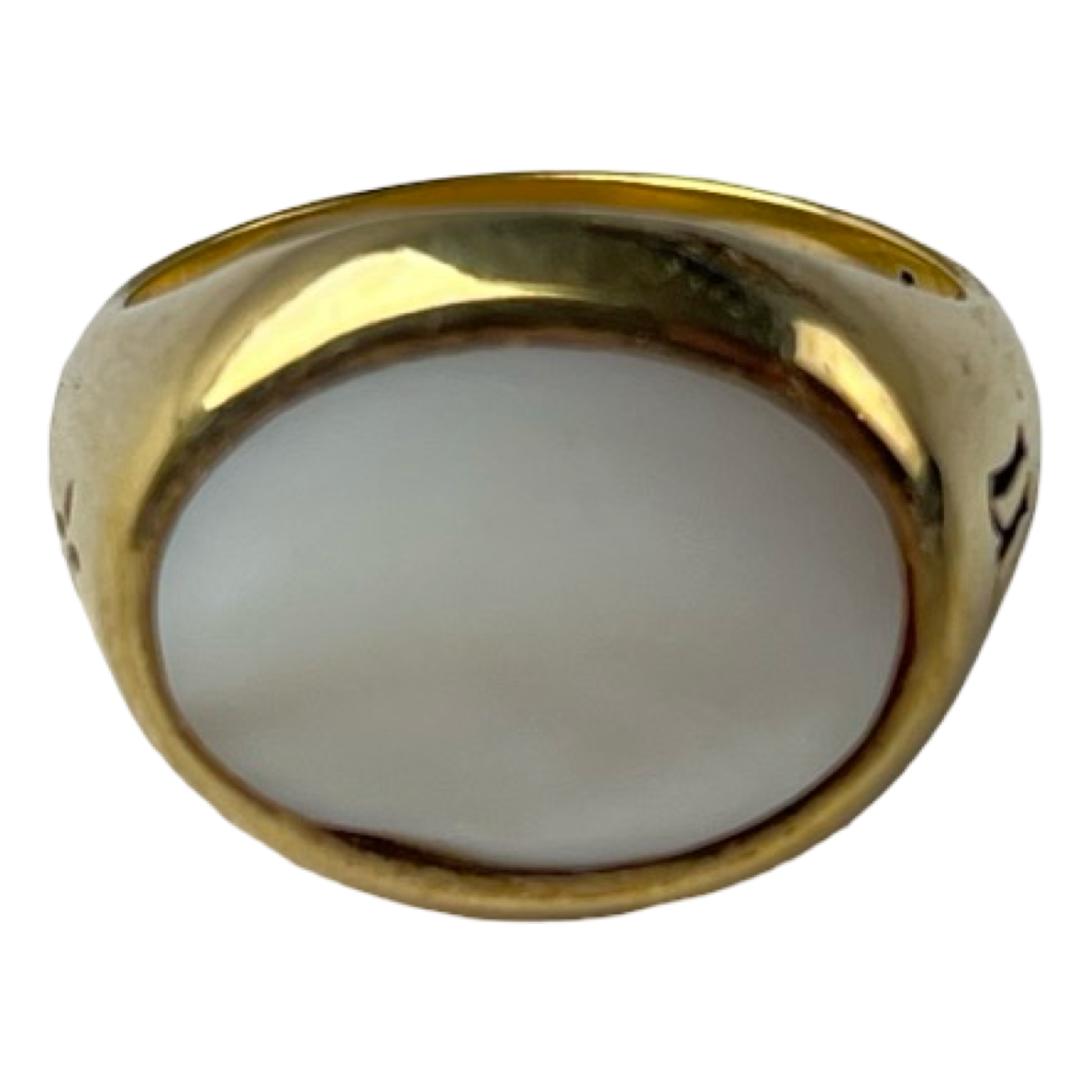Maple Tubby Ring 14K Gold Mother Of Pearl
