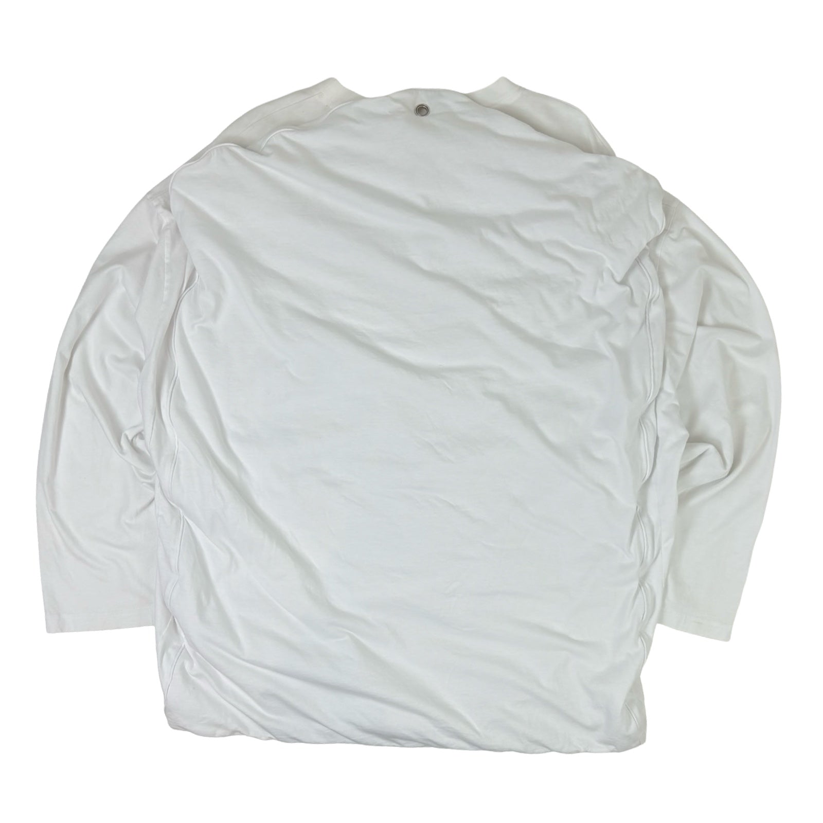 Hed Mayner Oversized Dropped Shoulder Crewneck Top White