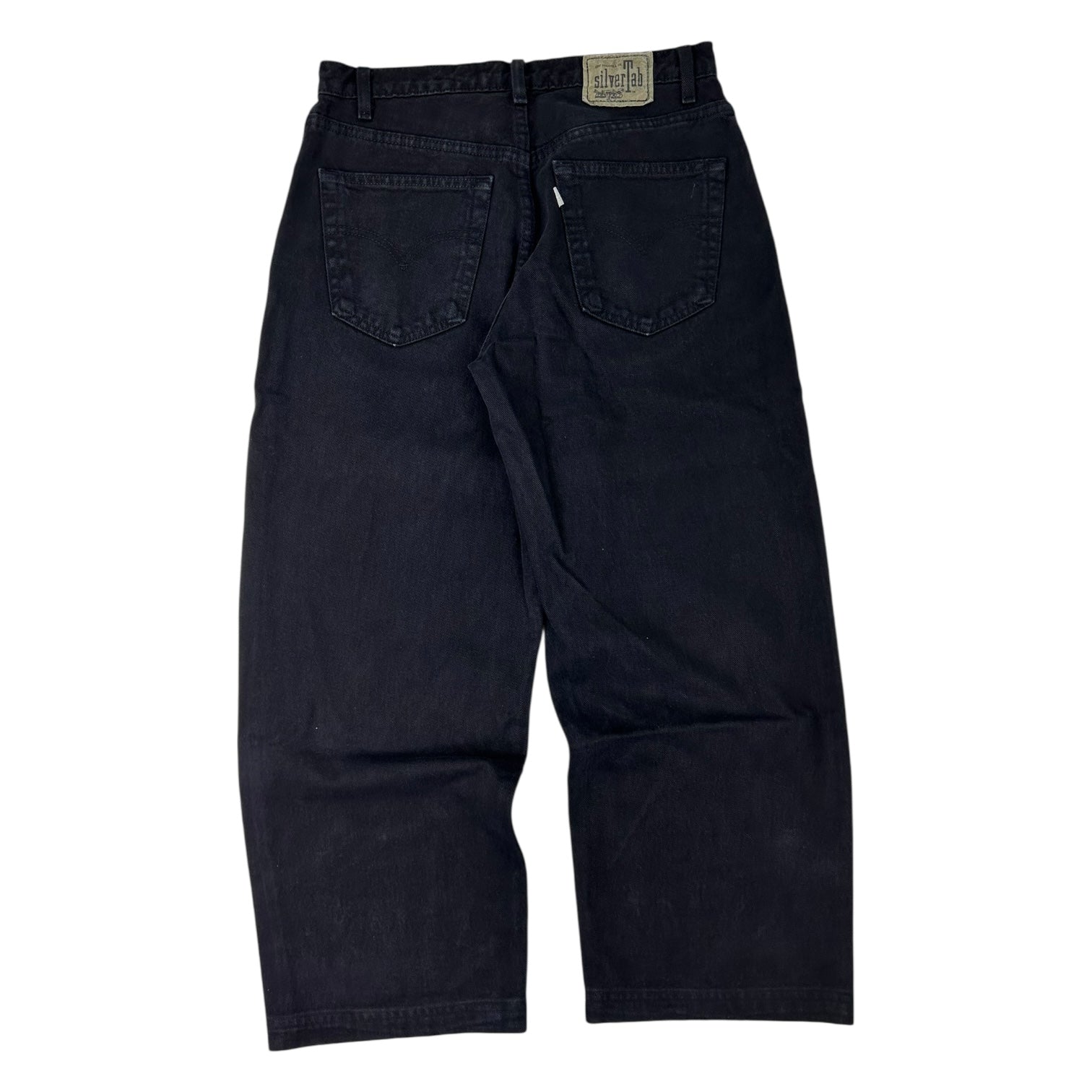 Vintage Levi’s Silver Tab Baggy Mega Wide Leg Jeans Black