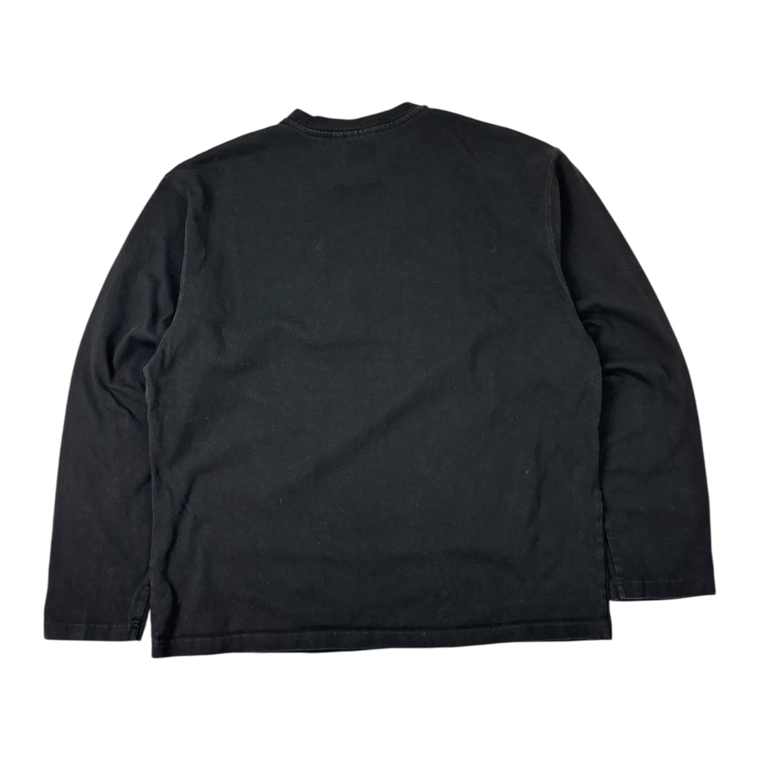 Stussy Color Block Long-Sleeve Crewneck Black/Yellow