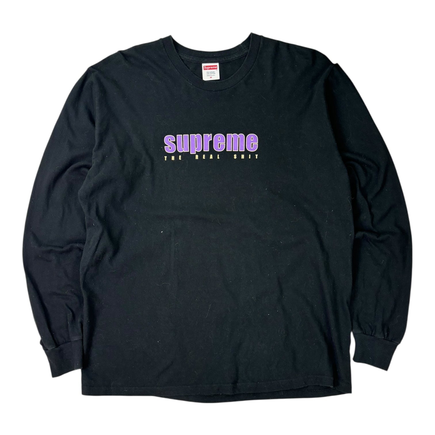 Supreme SS19 “The Real Sh*t” Long Sleeve T-Shirt Black