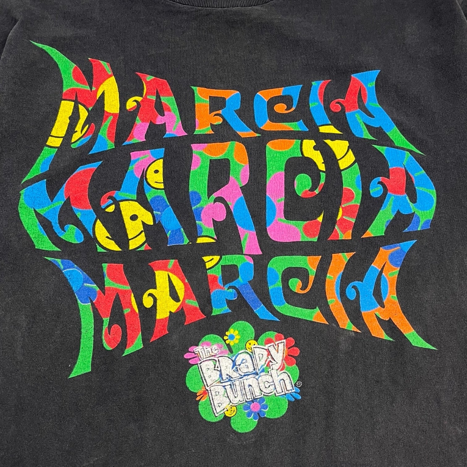 Vintage The Brady Bunch "Marcia" T-shirt Faded Black