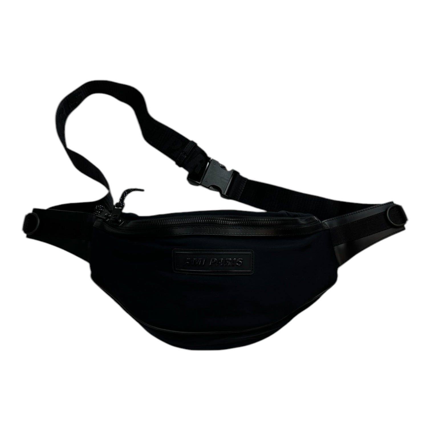 AMI Paris Nylon Waistpack Black