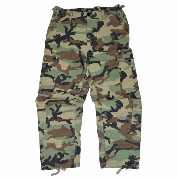 Stussy Ripstop Surplus Cargo Pants Green Camo