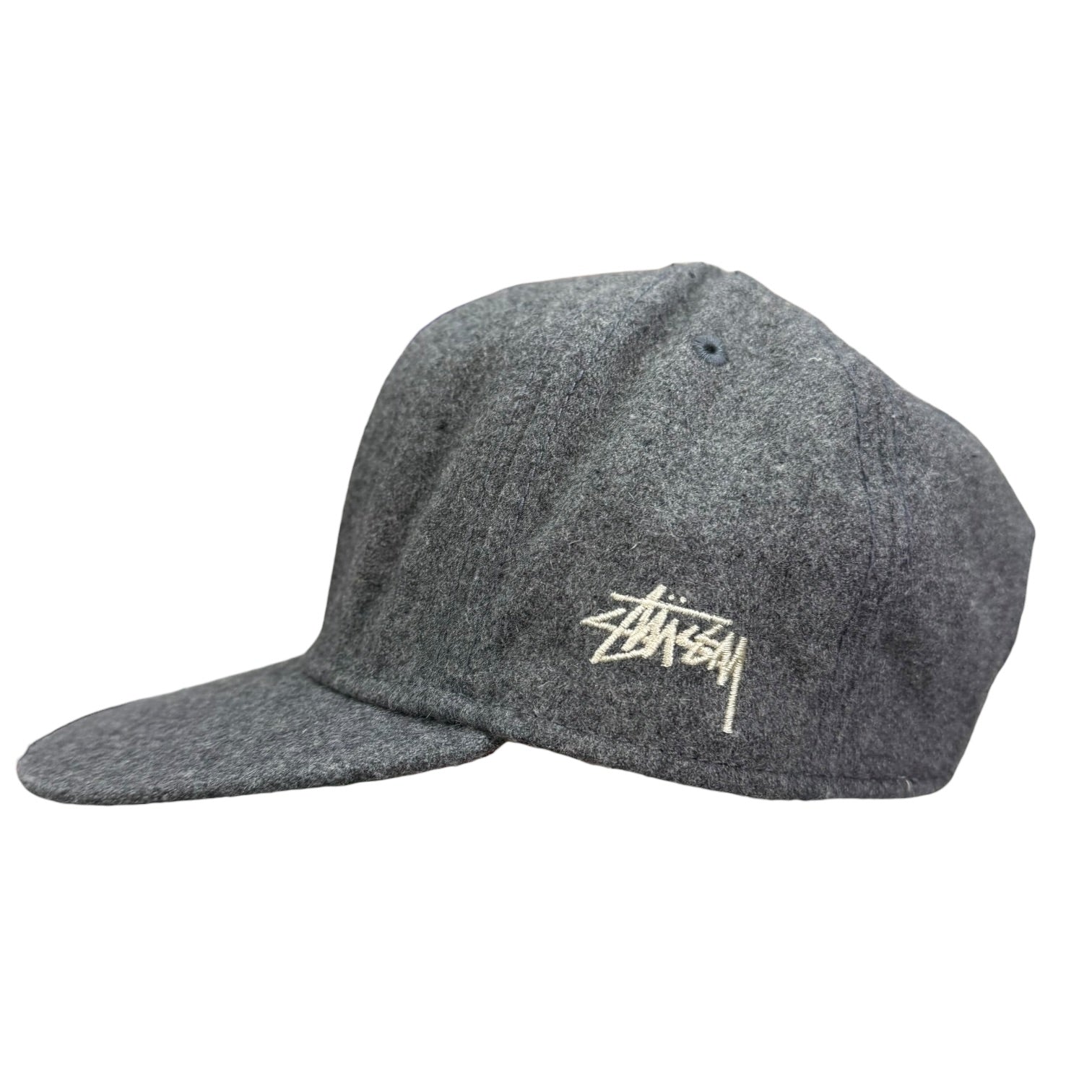 Stussy Wool SnapBack Hat Grey