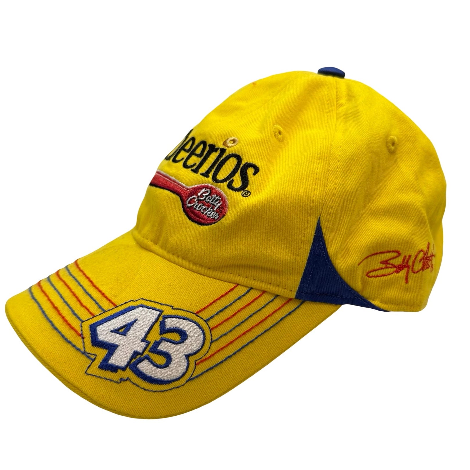 Vintage Chase Authentics Bobby Labonte NASCAR Cheerios Embroidered Hat Yellow