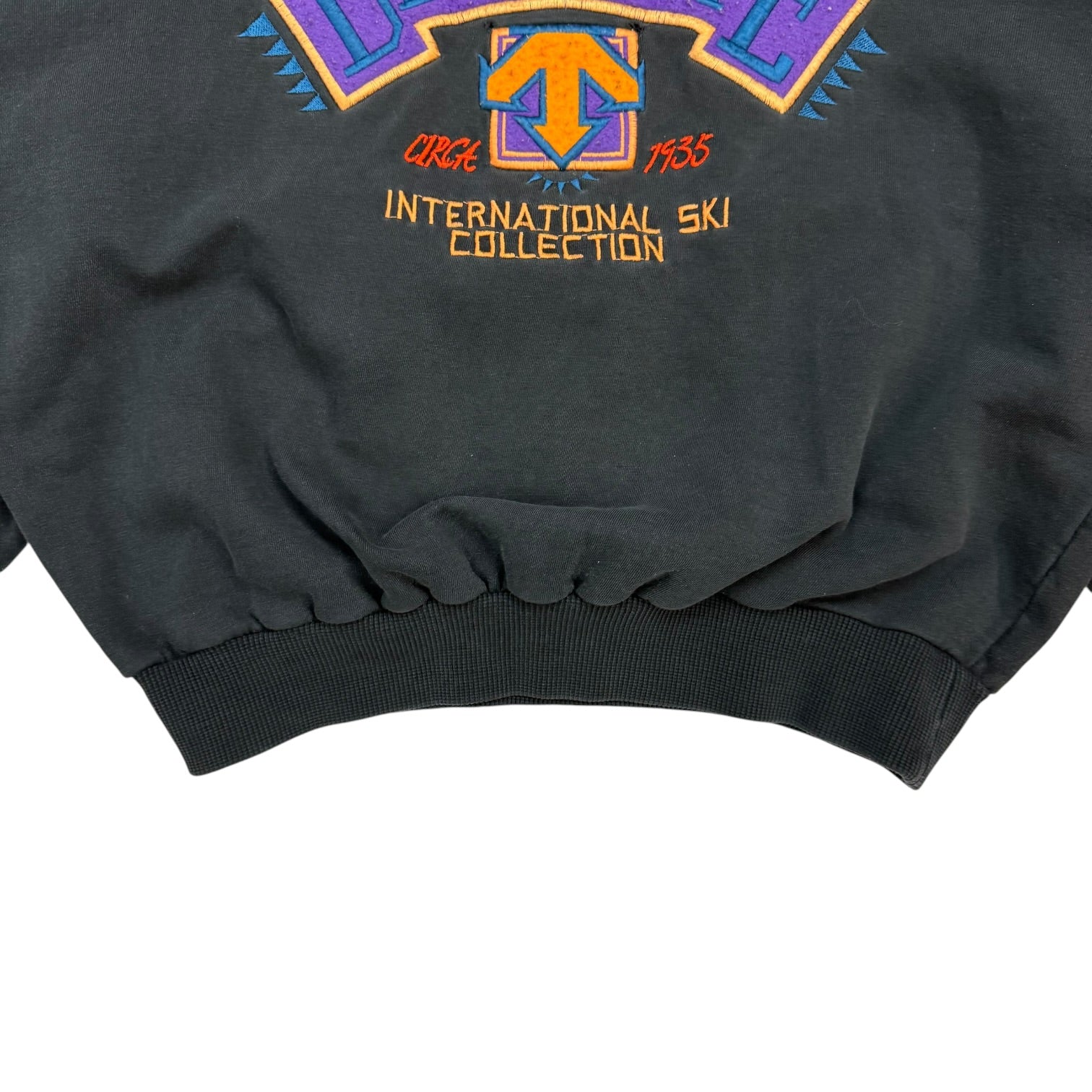 Vintage Descente International Ski Classic Crewneck Black