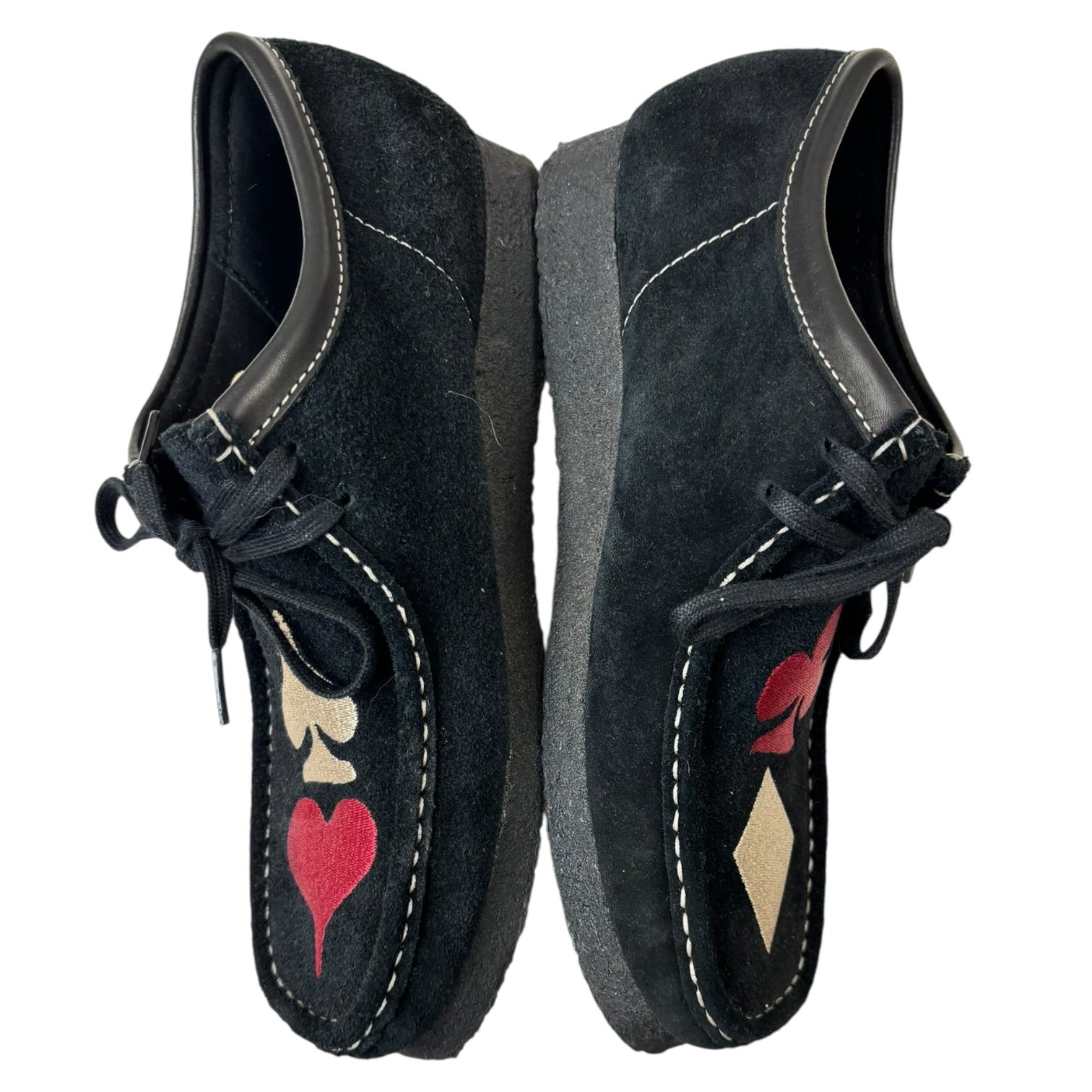 Stussy x Clark’s Original Embroidered Wallabees Black (Used)