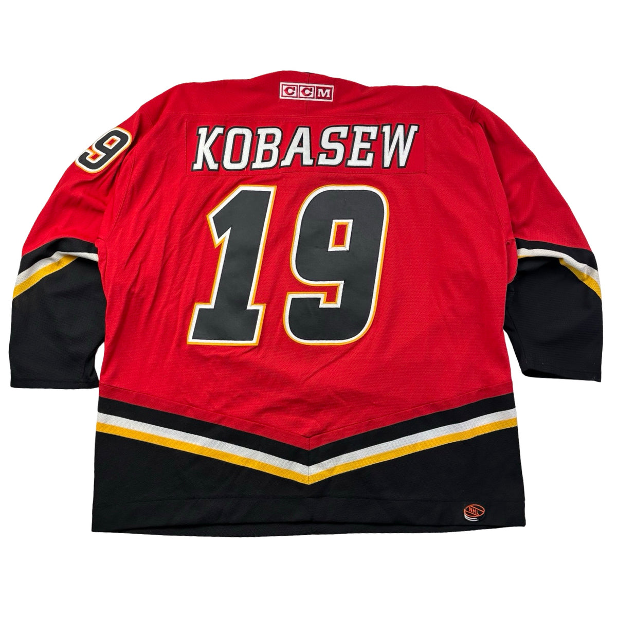 Vintage CCM Calgary Flames Chuck Kobasew NHL Home Jersey