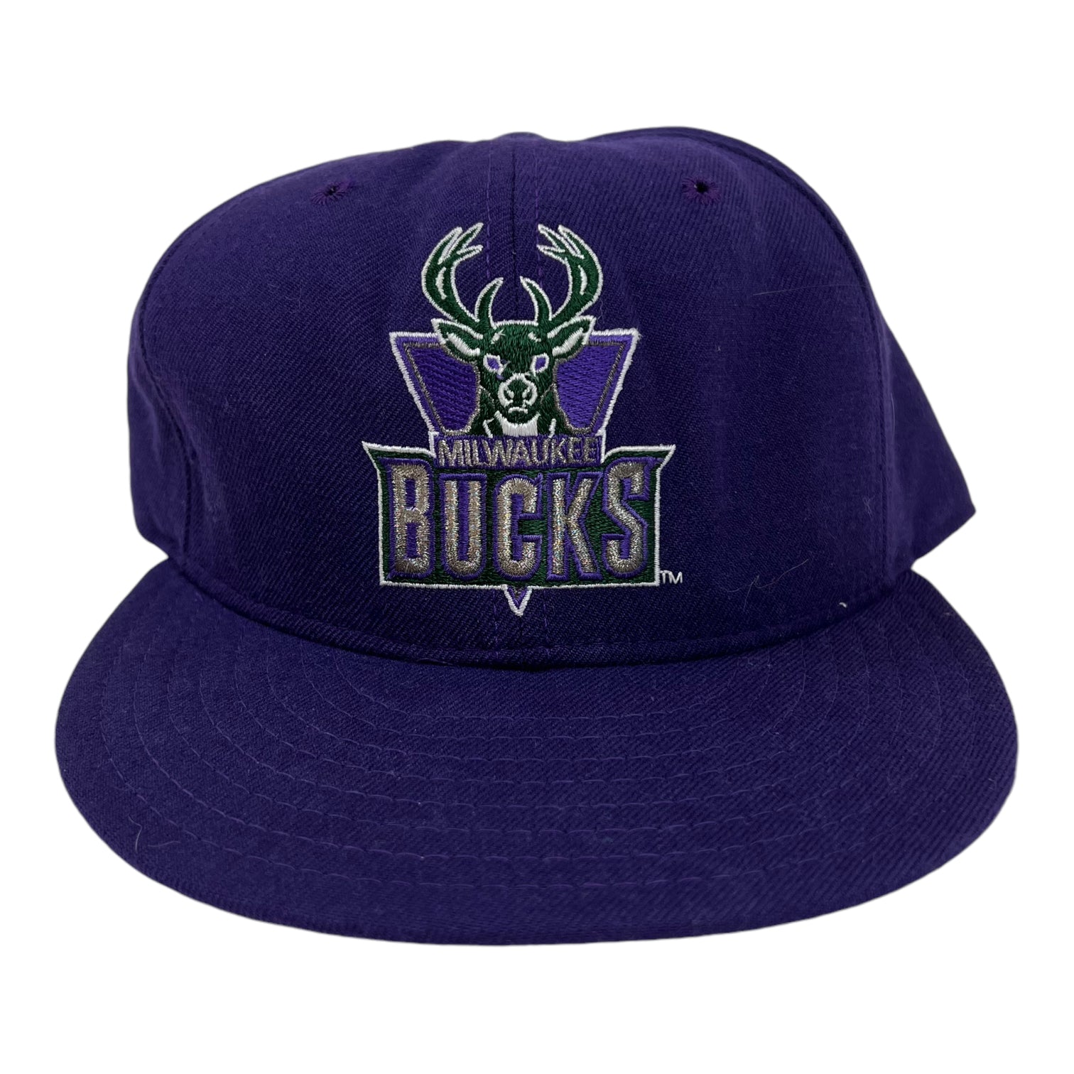 Vintage Milwaukee Bucks Fitted Hat Purple