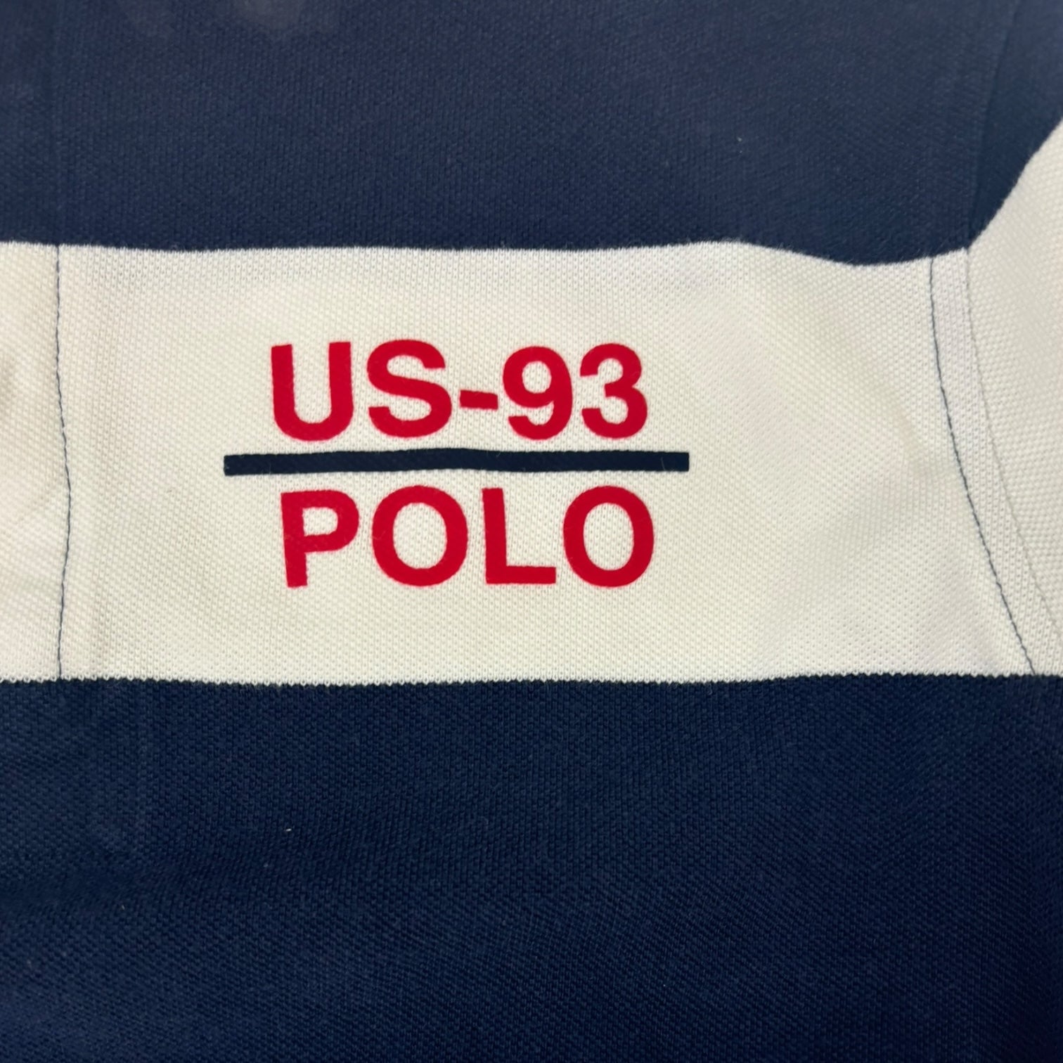 Polo Ralph Lauren CP RL-93 Nautical Striped Polo T-Shirt White