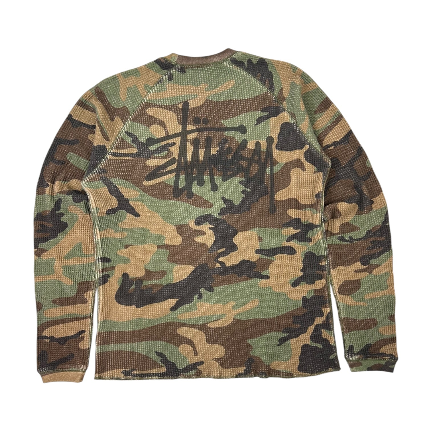 Stüssy Raglan Thermal Woodland Camo
