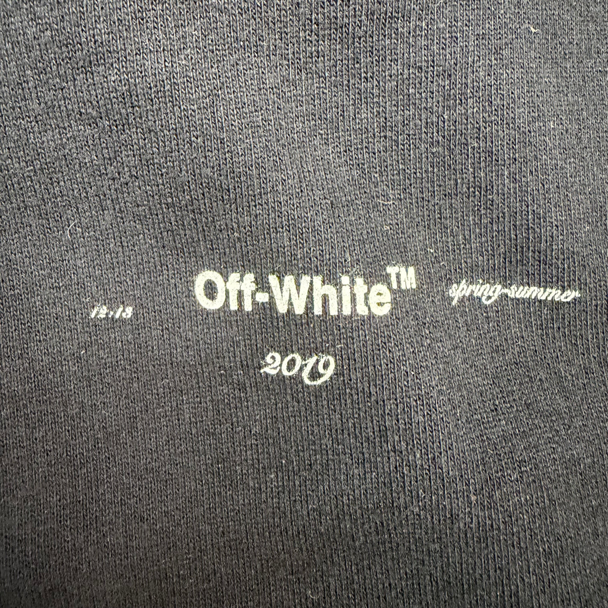 Off-White Impressionism Monet Arrow Zip Up Hoodie Black