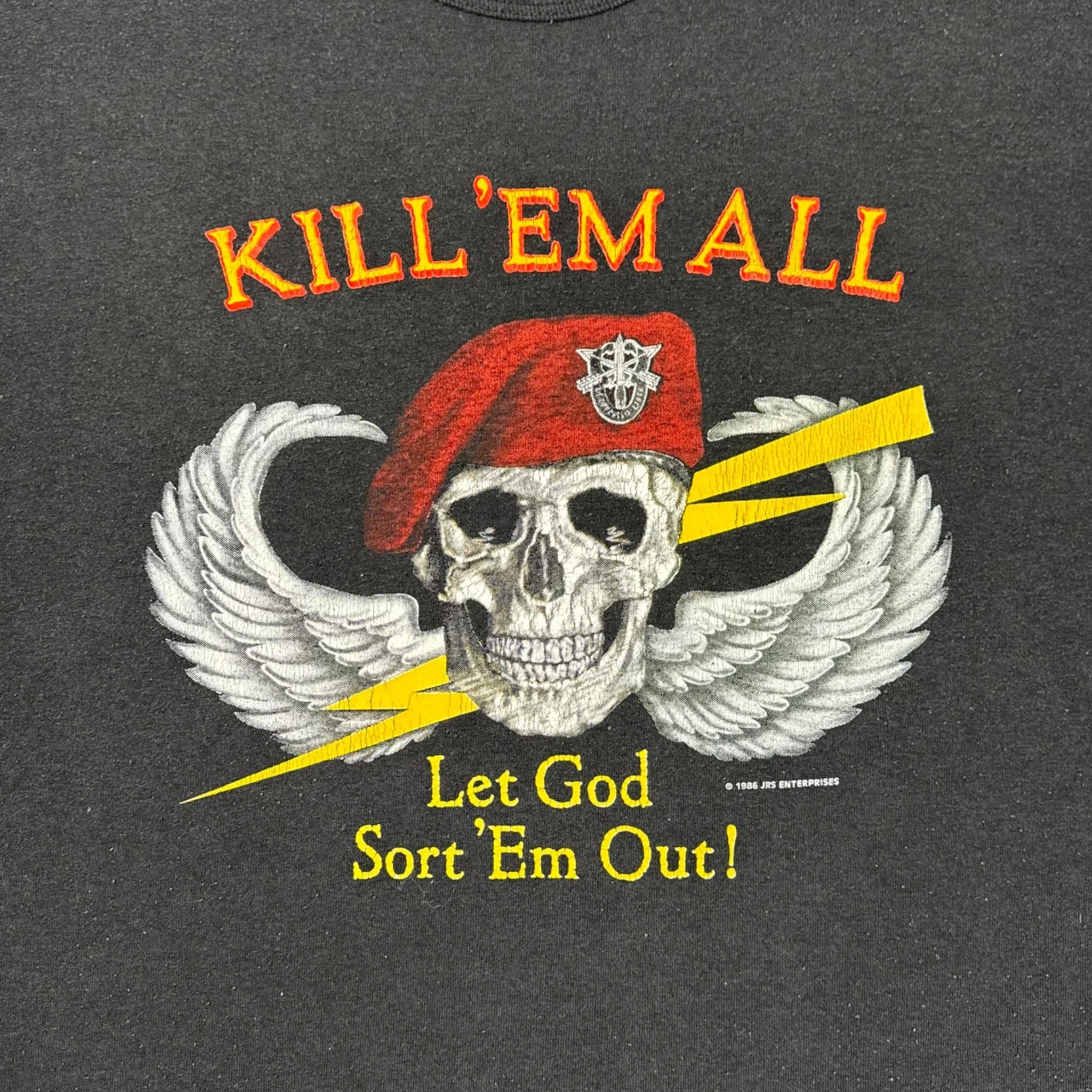 1986 Kill ‘Em All Let God Sort ‘Em Out T-Shirt