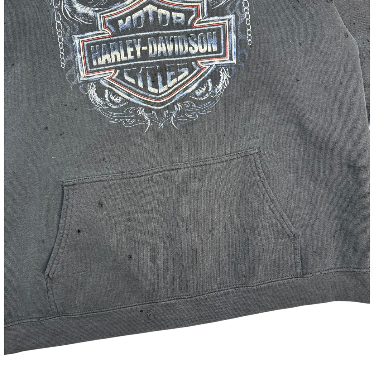 Vintage Harley Davidson Of Grande Prairie Hoodie Black